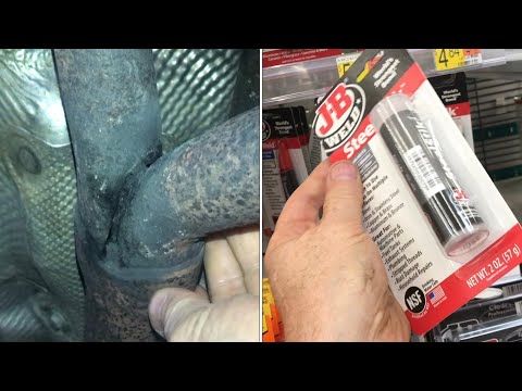 “repairing” EXHAUST SYSTEM with JB Weld (steelstick)