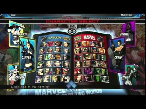 EVO2014 UMvC3 SF L3 - Busby (VIP-MOR-HIR) vs MC GCYoshi13 (CHR-SPE-SEN)