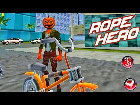 Rope hero vice town new gameplay (android, iOS)