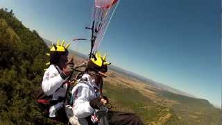 preview picture of video 'Team Mental at Day 1 of Paragliding State of Origin comp., Manilla 2012'