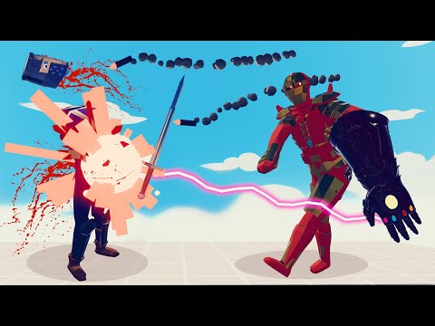 IRON MAN THE INFINITY GAUNTLET vs EVERY UNIT | Totally Accurate Battle Simulator-TABS