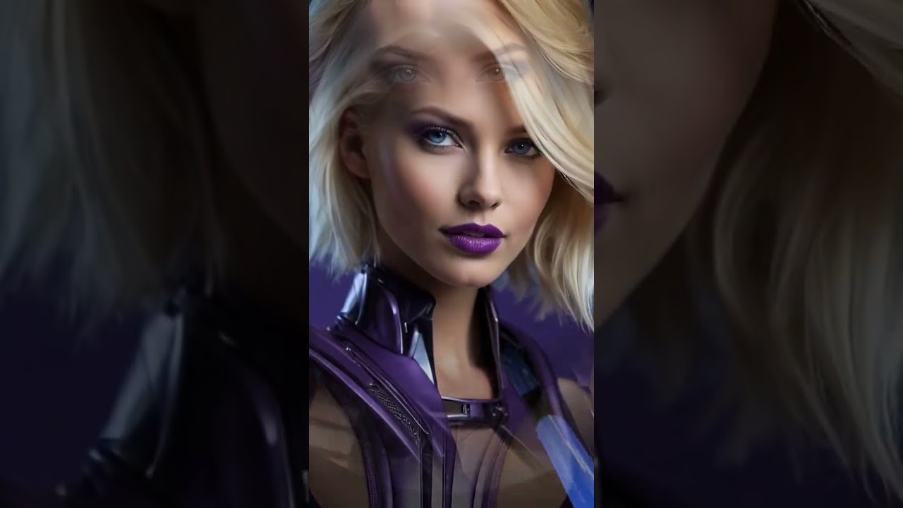 【 ai lookbook 19 】 Cyberpunk Blonde-Haired Beautie