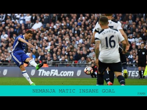 Nemanja Matic INSANE goal against Tottenham | FA CUP | 2017 HD