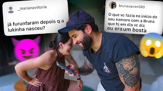 RESPONDENDO PERGUNTAS PRO CASAL -  ALGUMAS PICANTES E POLÊMICAS 😮