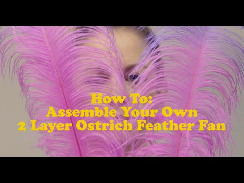 Acid Dyed Ostrich Feather Fan Assembly | Crafting With Liz | Ep2