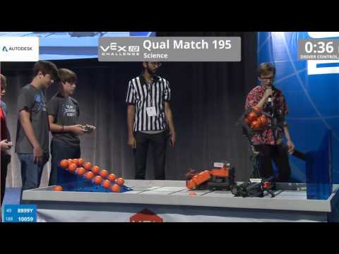 VEX Worlds 2016 - VEXIQ Middle School - Science - Qual 195 (8899Y 10059) 88