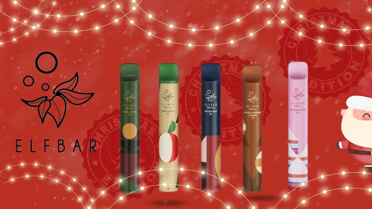 Watch video Elf Bar Lux 600 Christmas Edition Now Elf Bar Lux 600 Christmas Edition