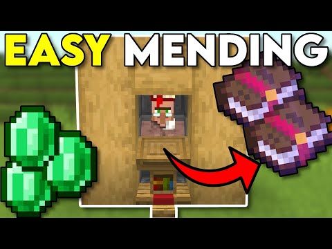 HOW TO EASILY GET MENDING BOOKS Minecraft Bedrock 1.20!