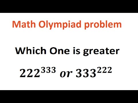 Quiz no 55 |  Math Olympiad | Which One is Greater ?  222 to the power 333 or 333 to the power 222