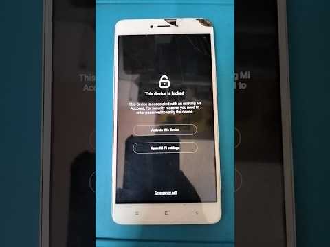 Redmi note 4 mobile This device is locked 🔐 solution #shorts #youtubeshorts #viral #mobile