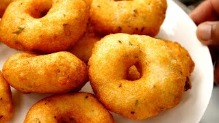 Fluffy like Cloud & Crisp Medu Sambar Vada Recipe with Wet Grinder - CookingShooking