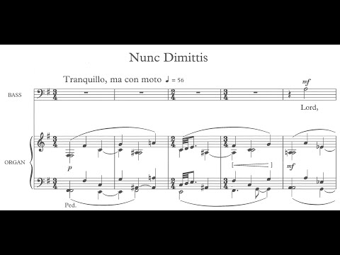 Herbert Howells - Nunc dimittis (Magdalen Service) (score video)