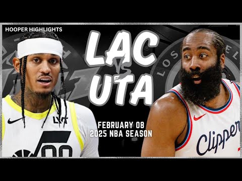 LA Clippers vs Utah Jazz Full Game Highlights | Feb 8 | 2025 NBA Season