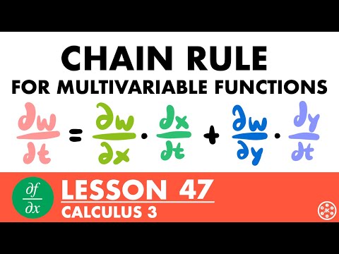 Chain Rule For Multivariable Functions | Calculus 3 Lesson 47 - JK Math