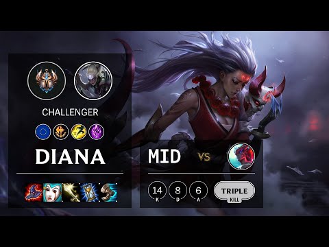 Diana Mid vs Yone - EUW Challenger Patch 10.16