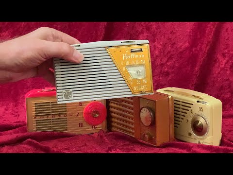 Vintage 1954? radio Hoffman Nugget pre-transistor radios - the end of an era - collectornet.net