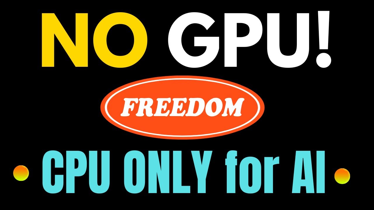 GPU-Free AI is HERE: Running Huge AI Models on CPU Only is Possible NOW!