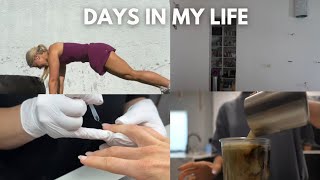 VLOG: how I stay consistent with my nutrition, what I eat, my workouts + new nails!