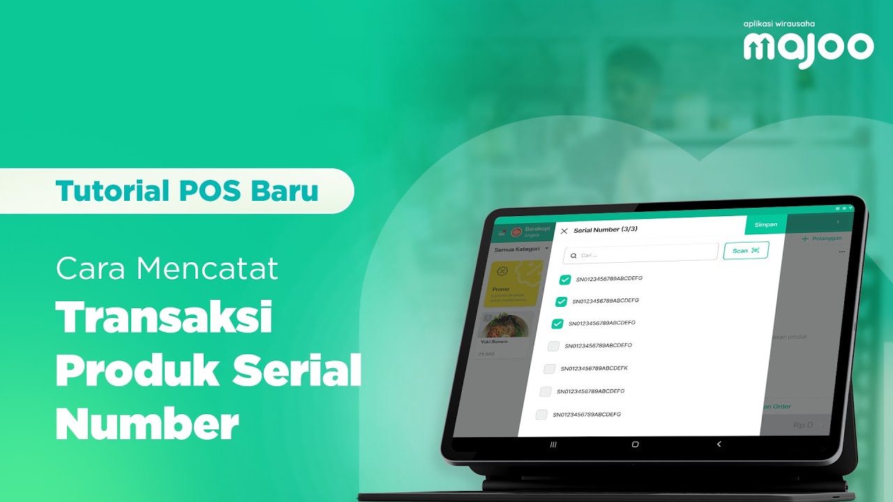 Cara Mencatat Transaksi Produk Serial Number di POS majoo
