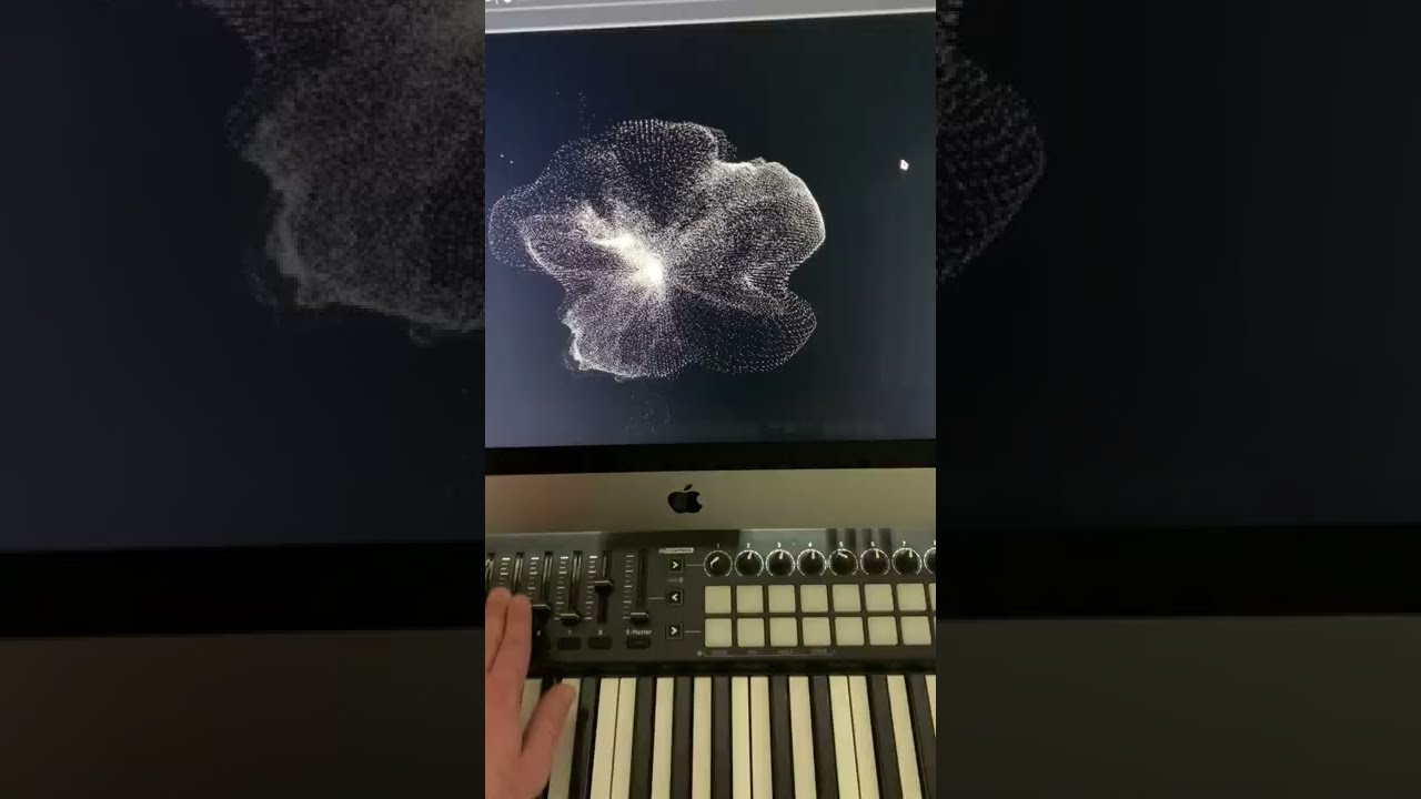 DEMO - 3D Particles Music Visualizer with MIDI controls in Three.js