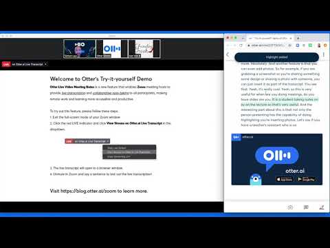 Live transcribe Zoom meetings with Otter.ai