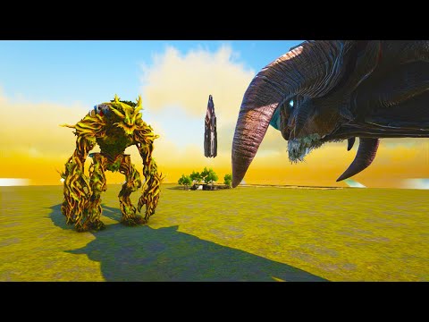 İce Titan VS Forest Titan & Ark Survival Evolved