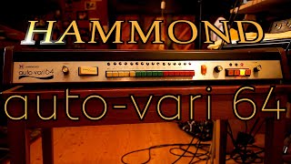 Video thumbnail for Hammond Auto Vari 64 Vintage Drummachine by 7V-STUDIO