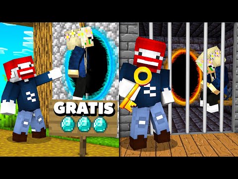 ICH PRANKE ELINA mit einer GEFÄNGNIS FALLE! - Minecraft