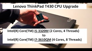 Video thumbnail for Lenovo ThinkPad T430 CPU upgrade (i5 to i7) by Haiste Computer Repair