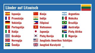 Länder auf Litauisch
