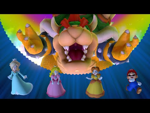 Mario Party 10 - Rosalina vs Peach vs Daisy vs Mario vs Bowser - All Boards