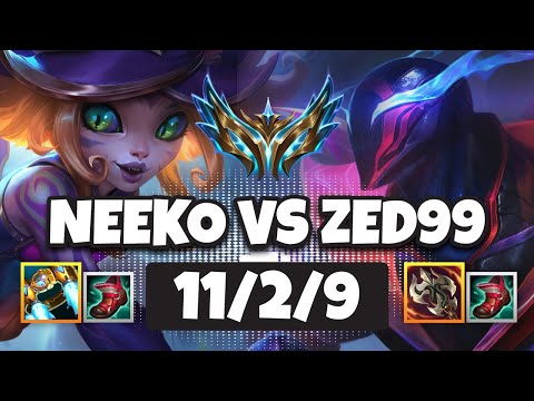 Korea Neeko vs Zed 99 [ MID ] Korea Grandmaster Patch 13.12 ✅