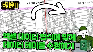 엑셀에 맞게 데이터 테이블을 작성해야 표, 필터, 피벗 테이블 기능이 먹힌다! 엉망인 테이블을 엑셀이 인식할 수 있게 정리하는 네 가지 꿀팁! - 브라운IT 체어본 중급 엑셀
