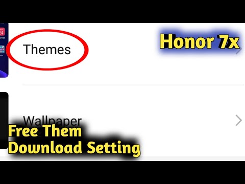 Honor 7X Free Theme Download Setting