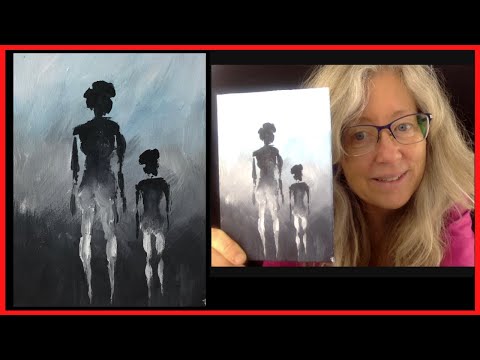 Acrylic Painting Inspired by Artist Robert Burridge