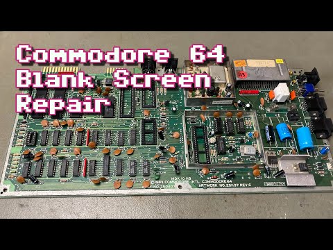 Commodore 64 ASSY 250407 Blank Screen Repair