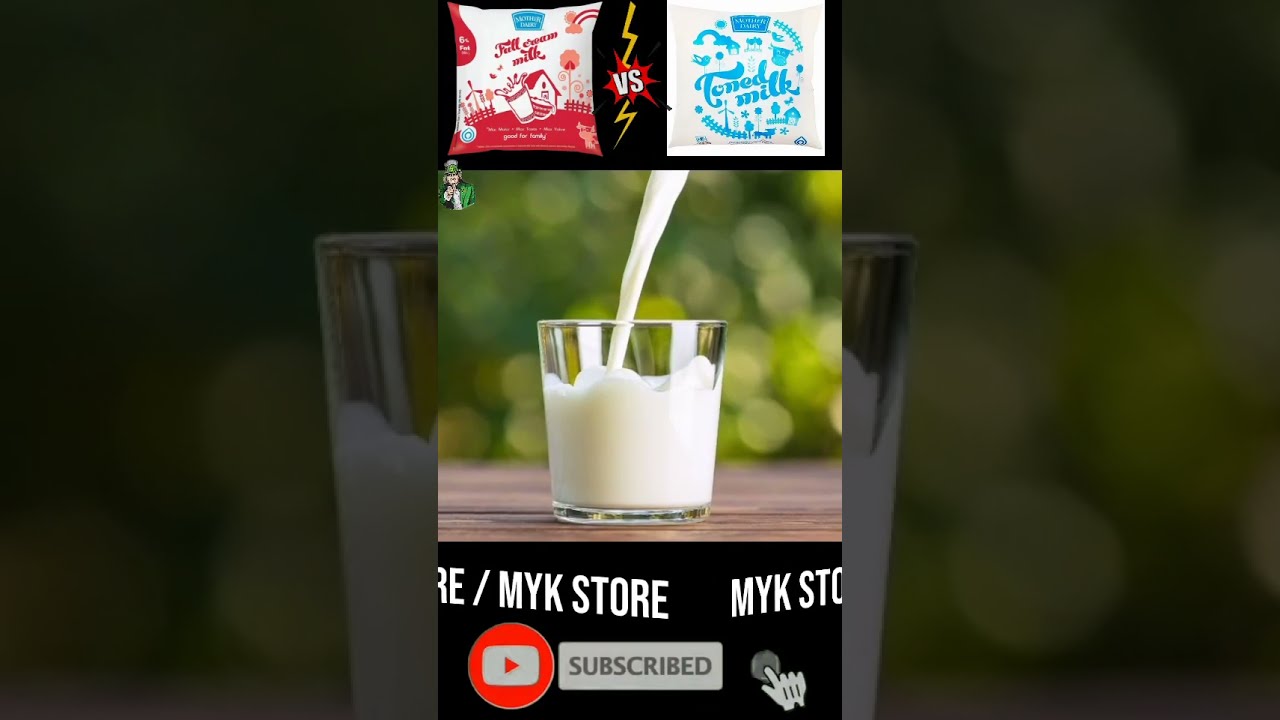 Watch video Mother Dairy Full Cream Milk VS Toned Milk 💥 Myk Store #shorts #shortsvideo #viral #mykstore Now Mother Dairy Full Cream Milk VS Toned Milk 💥 Myk Store #shorts #shortsvideo #viral #mykstore