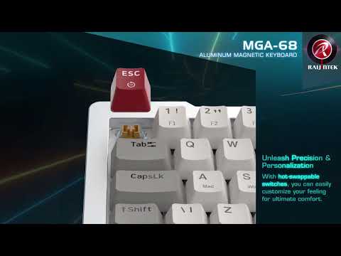 Raijintek lanza el teclado de efecto Hall de aluminio MGA-68 con una tasa de sondeo de 8,000 Hz