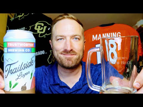 Trustworthy Brewing - Trailside Lager - Beer Review | Brews with Beck🍻  LIKE & SUBSCRIBE!😁