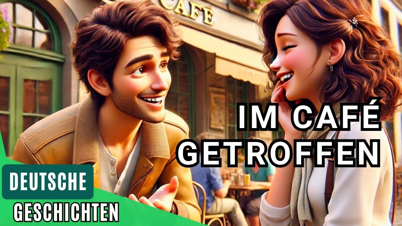 Deutsch Lernen durch Hören: Mia & Jonas im Café – Deutscher Dialog (A1-A2)