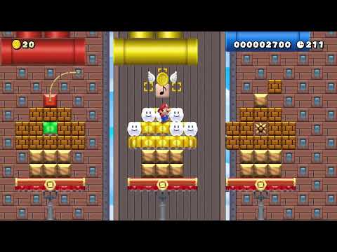 ◆ toad cake factory ◆ by mem MAKER 🍄Super Mario Maker 2 ✹Switch✹ #bts