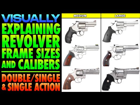 Visually Explaining Revolver Sizes and Calibers! (DA/SA & Single Action)