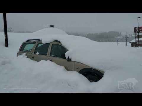02-09-20 Silverthorne Co-Car Stuck in Ditch-Truck Sliding in Snow on I 70-Heavy Deep Snow