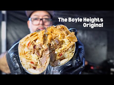 We Try A Los Angeles Original | Chilaquiles & Carnitas Burrito
