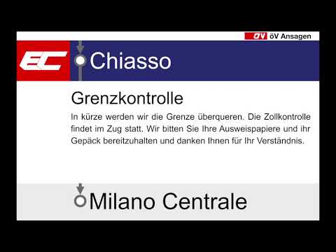 SBB Ansage - Grenzüberquerung / Kontrolle (De, It, Fr, En)