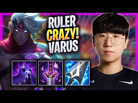 RULER CRAZY GAME WITH VARUS! - JDG Ruler Plays Varus ADC vs Aphelios! | Season 2023