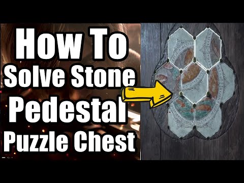 Resident Evil 4 Remake How To Solve Stone Pedestal Puzzle Chest - All Hexagon Piece Locatons Guide