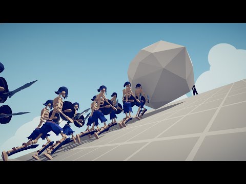 SNOWCASTER vs LINE of  UNITS Totally Accurate Battle Simulator TABS