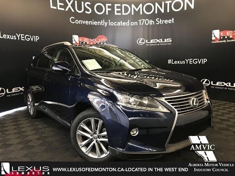 Lexus Certified Pre Owned Blue 2015 RX 350 Touring Package Review Lloydminster Alberta
