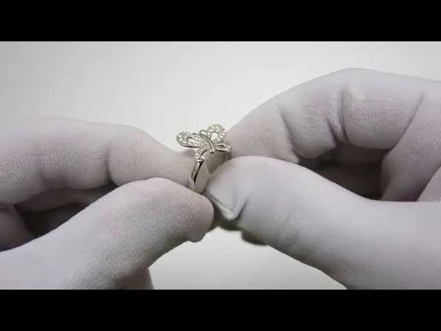 Срібна каблучка "Метелик" кжх30 Відео огляд